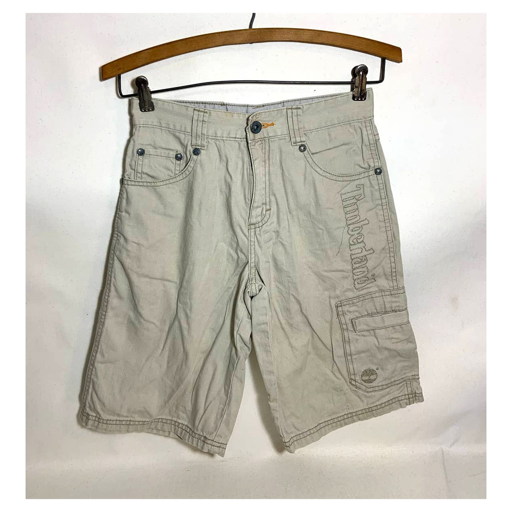 Boy's Classic Timberland Cargo Shorts Tan Size 10